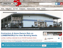 Tablet Screenshot of lumberworld.net